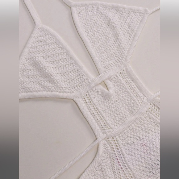 Maxi Crochet  Cut Out Halter Dress - Picture 6 of 9